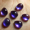 8x10 mm - 5 Pcs - Trully Gorgeous Quality Natural Purple Colour - AMETHYST - Tear Drop Shape Cabochon